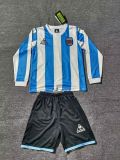 Retro 1986 Argentina Home Long Sleeve kid kit