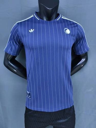 F.C. Copenhagen 2025-26 retro version soccer jersey（The player version is more slim fit, it is recommended to buy one size larger)