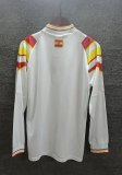 Retro 1996 Spain third white long sleeves soccer jersey