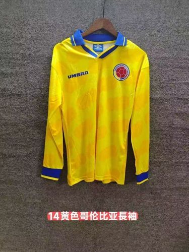 Retro Colombia 1994 home long sleeve Jersey