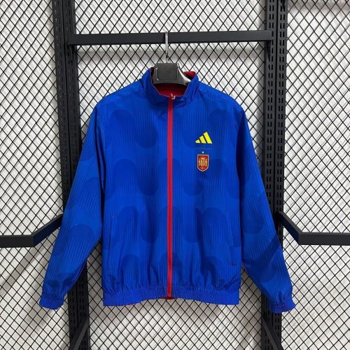 Spain 2026 Red And Blue Reversible windbreaker