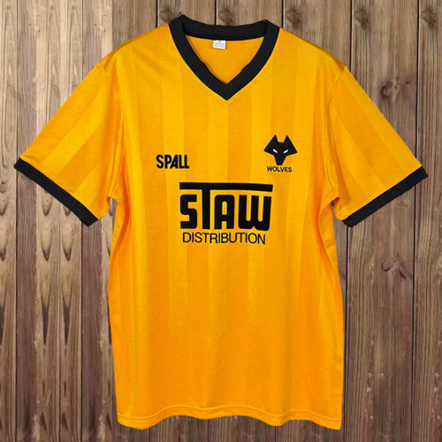 Retro Wolverhampton Wanderers 198688 home soccer jersey