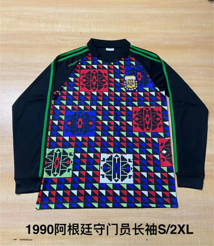 Retro Argentina 1990 Long Sleeve Goalkeeper Jersey6