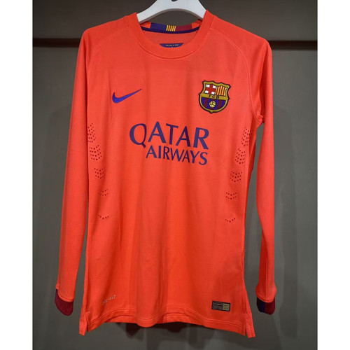 Retro Barcelona 2014-2015 Away Long Sleeve player version Jersey2