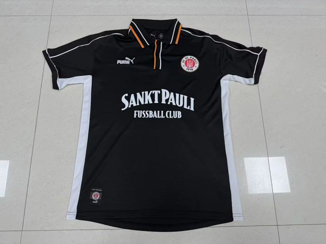 FC St. Pauli 2025-2026 Retro Model black soccer jersey