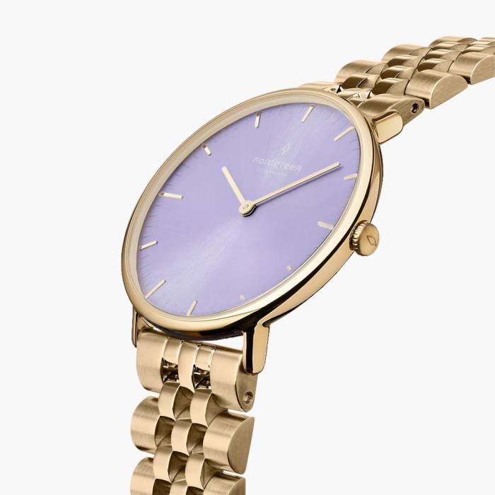 Native | Digital Lavender Dial - 5-Link