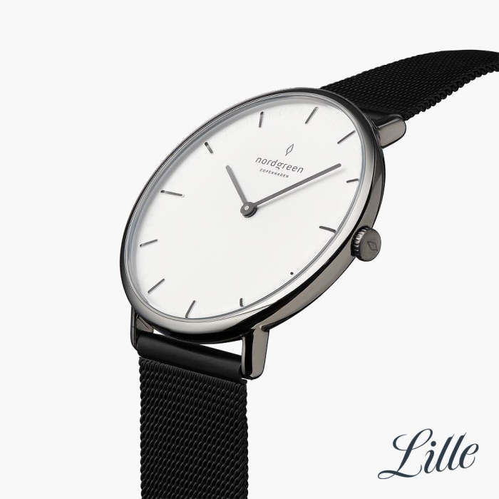 Native | White Dial - Black Mesh