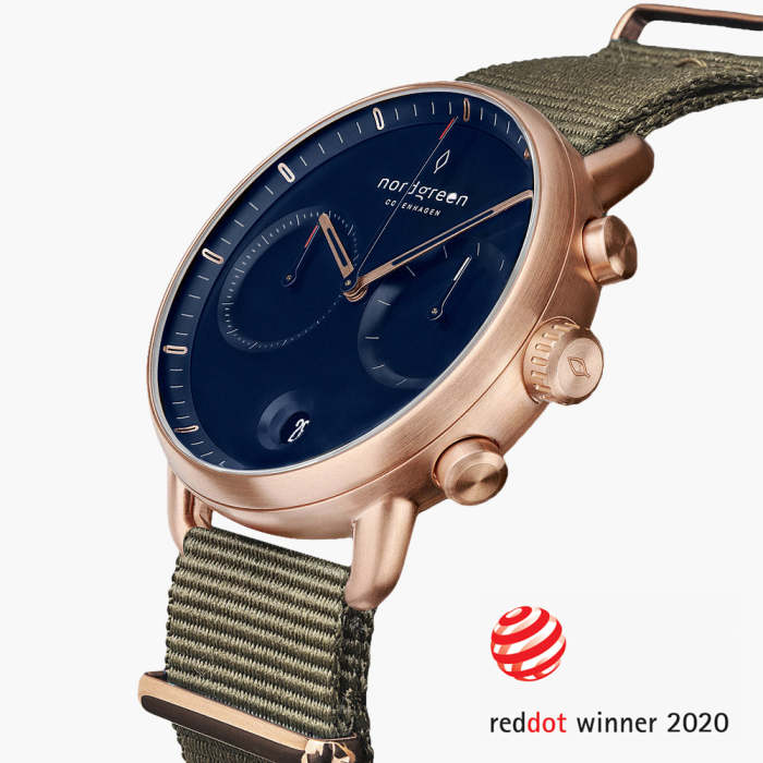 Pioneer | Navy Dial - Olive Green NATO