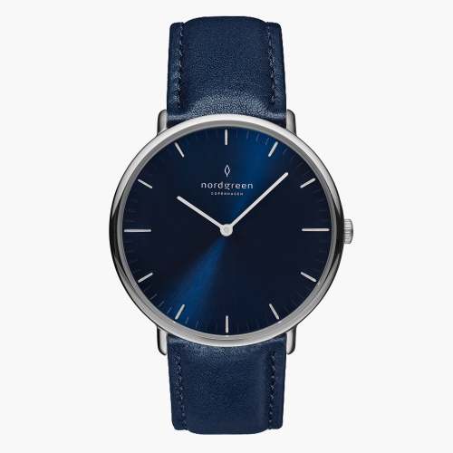 Native | Navy Dial - Navy Blue Vegan Leather