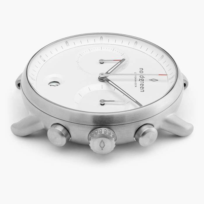 Pioneer | White Dial - Dove Grey Vegan Leather