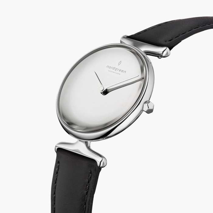 Unika - BUNDLE Polished Metal Dial Silver | Mesh	/ Black Leather / Brown Leather