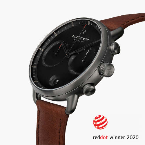 Pioneer | Black Dial - Brown Leather