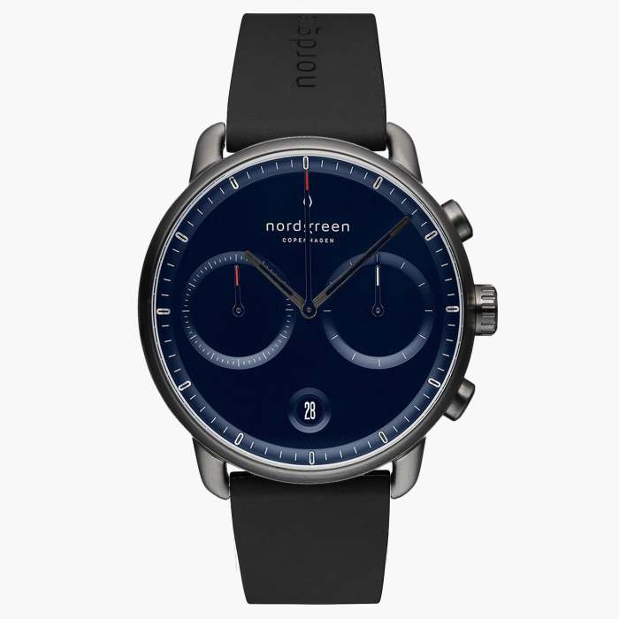 Pioneer | Navy Dial - Black Silicone