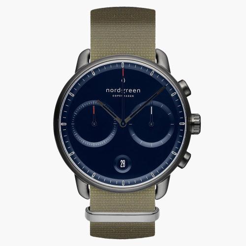 Pioneer | Navy Dial - Olive Green NATO
