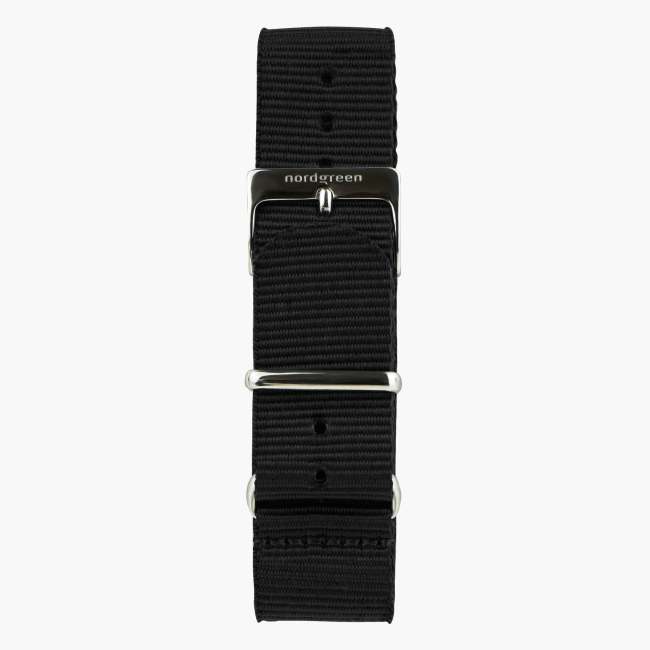 Black NATO Watch Strap - Gun Metal - 40mm/42mm