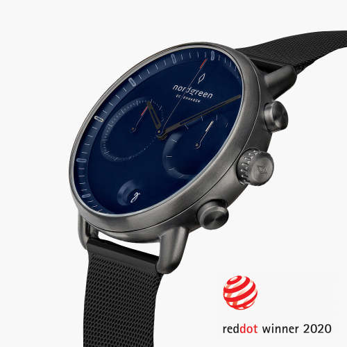 Pioneer | Navy Dial - Black Mesh