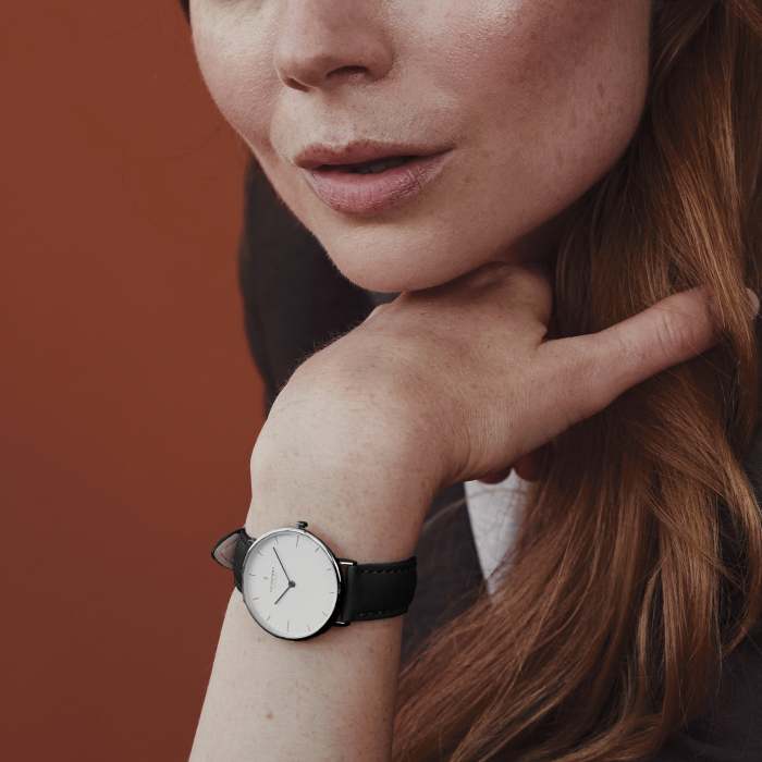 Native | White Dial - Brown Vegan Leather