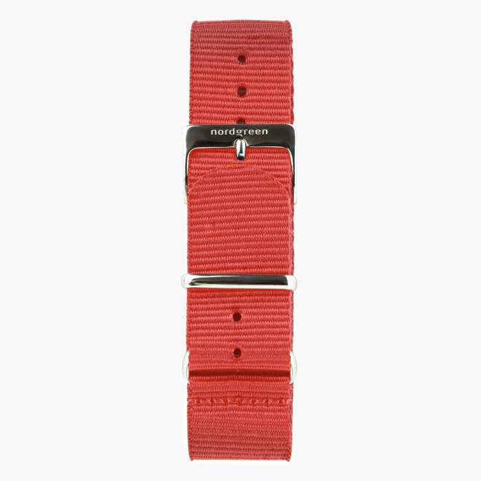 Native | White Dial - Red NATO