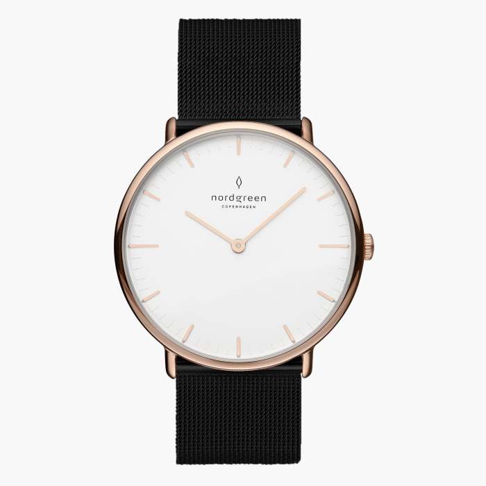 Native | White Dial - Black Mesh