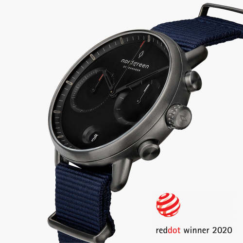 Pioneer | Black Dial - Navy NATO