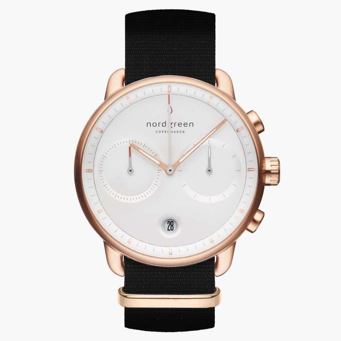Pioneer | White Dial - Black NATO
