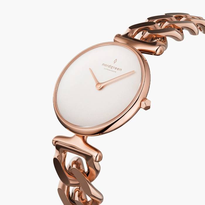 Unika | White Dial - Chain Strap