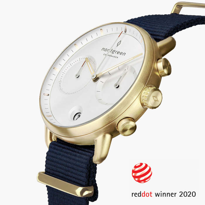 Pioneer | White Dial - Navy NATO