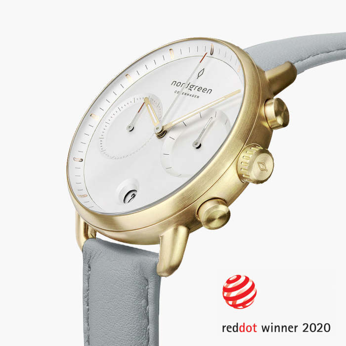 Pioneer | White Dial - Dove Grey Vegan Leather