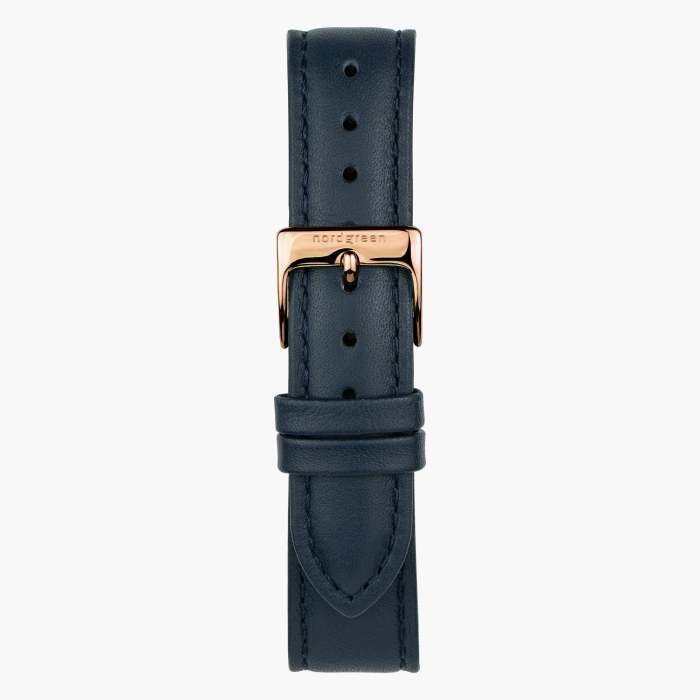 Unika | Rainbow Black Dial - Navy Blue Vegan Leather