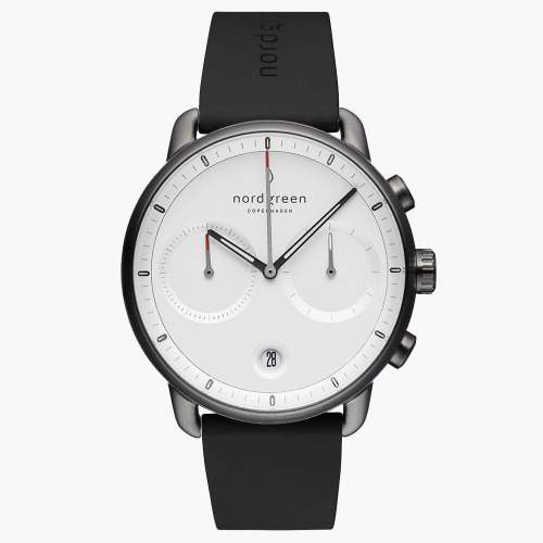Pioneer | White Dial - Black Silicone