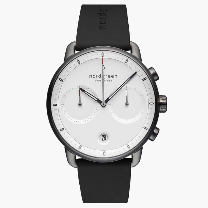 Pioneer | White Dial - Black Silicone