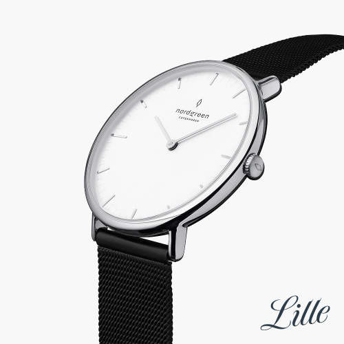 Native | White Dial - Black Mesh