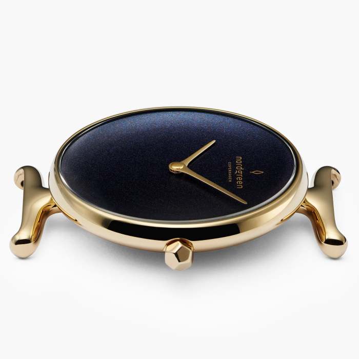 Unika | Rainbow Black Dial - Navy Blue Vegan Leather