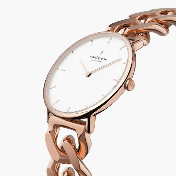 Native | White Dial - Chain Strap