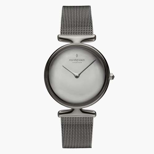 Unika | Polished Metal Dial - Mesh