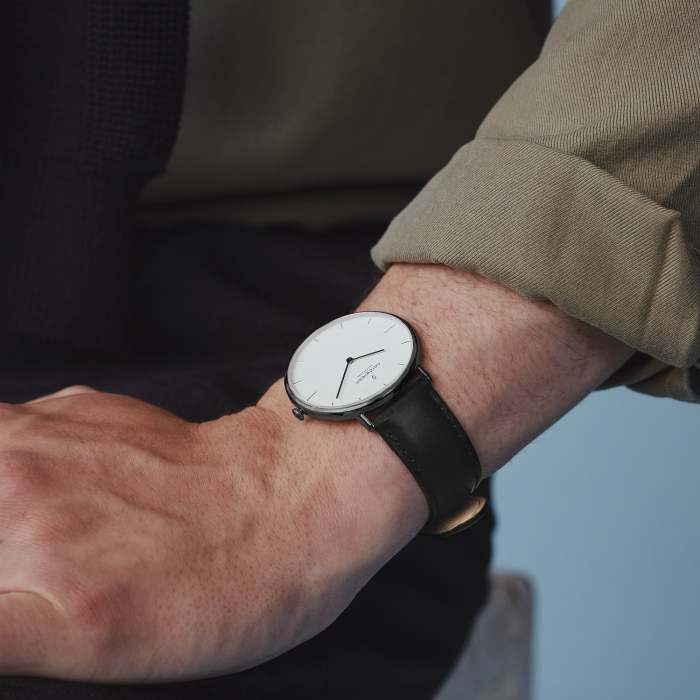 Native | White Dial - Dove Grey Vegan Leather