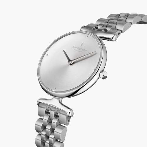 Unika | Brushed Crystal Dial - 5-Link