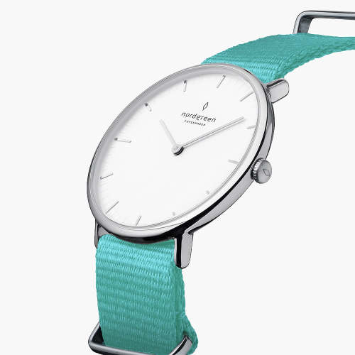 Native | White Dial - Turquoise NATO