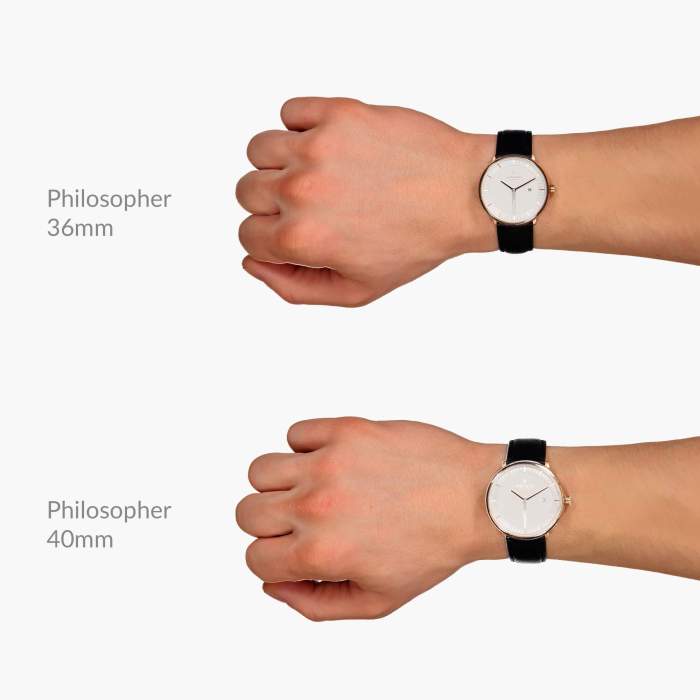 Philosopher - BUNDLE White Dial Gun Metal | Navy NATO / Black / Mesh Straps