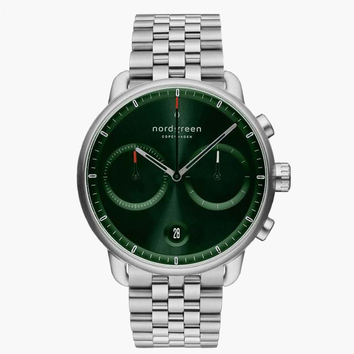 Pioneer | Green Sunray Dial - 5-Link
