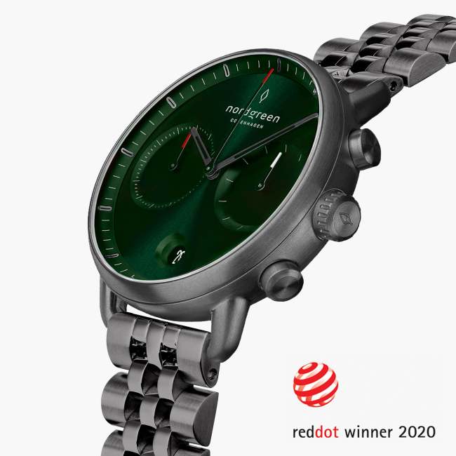 Pioneer | Green Sunray Dial - 5-Link