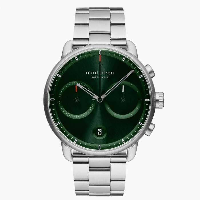 Pioneer | Green Sunray Dial - 3-Link