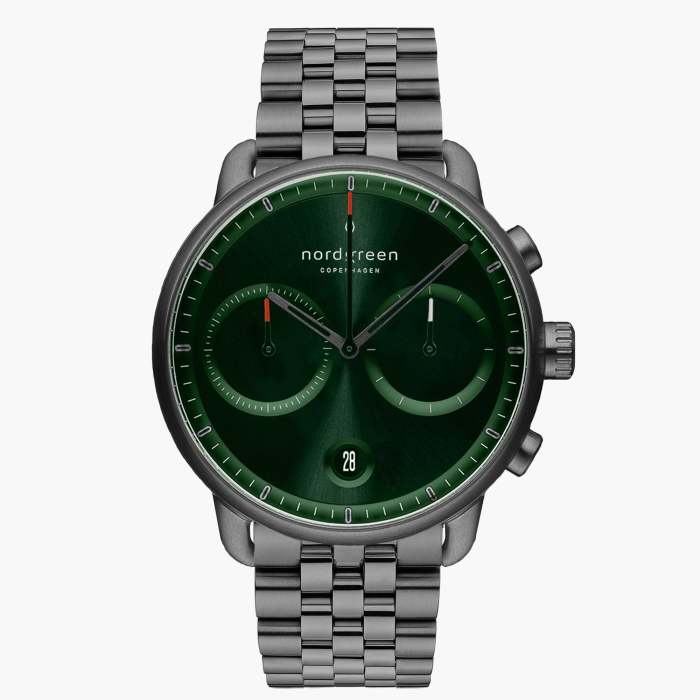 Pioneer | Green Sunray Dial - 5-Link