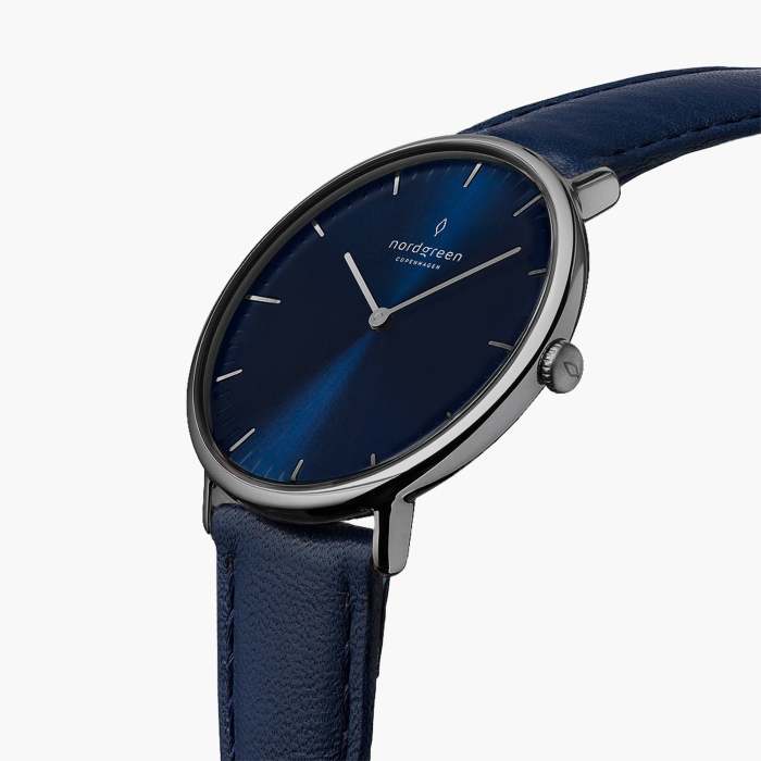 Native | Navy Dial - Navy Blue Vegan Leather