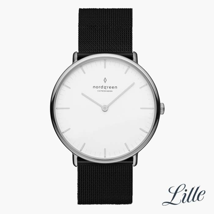 Native | White Dial - Black Mesh