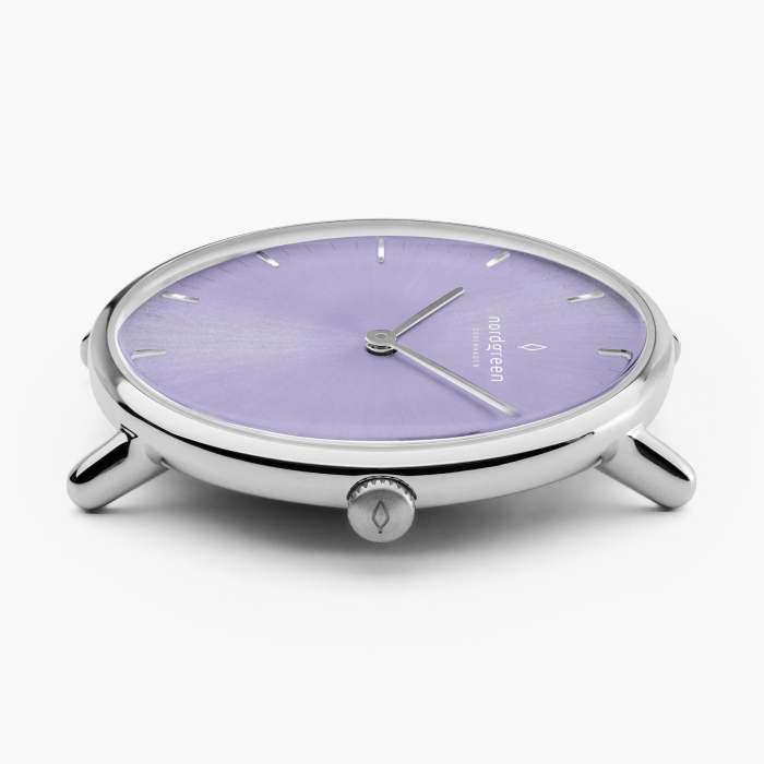 Native | Digital Lavender Dial - Grey Leather