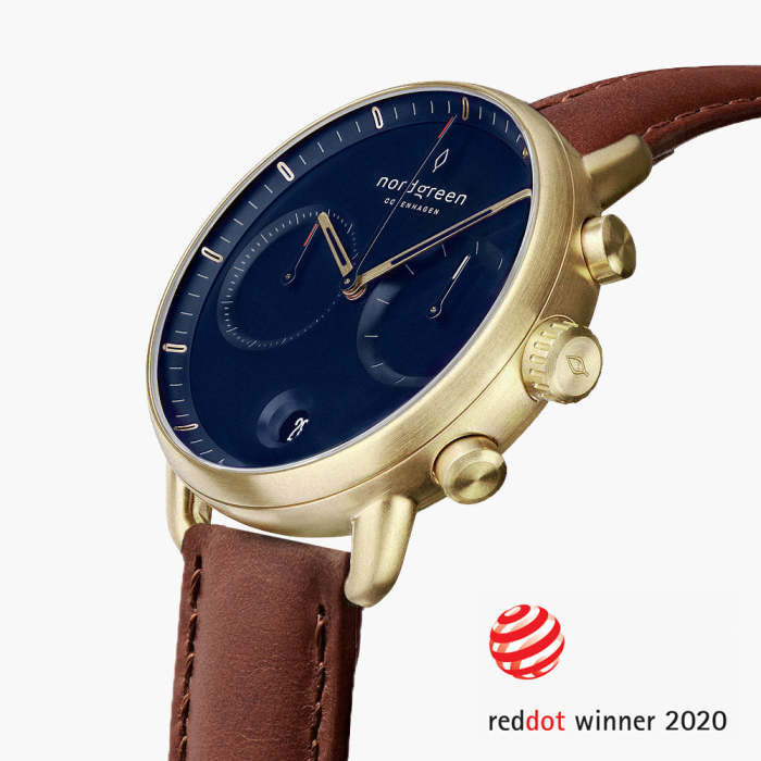 Pioneer | Navy Dial - Brown Leather