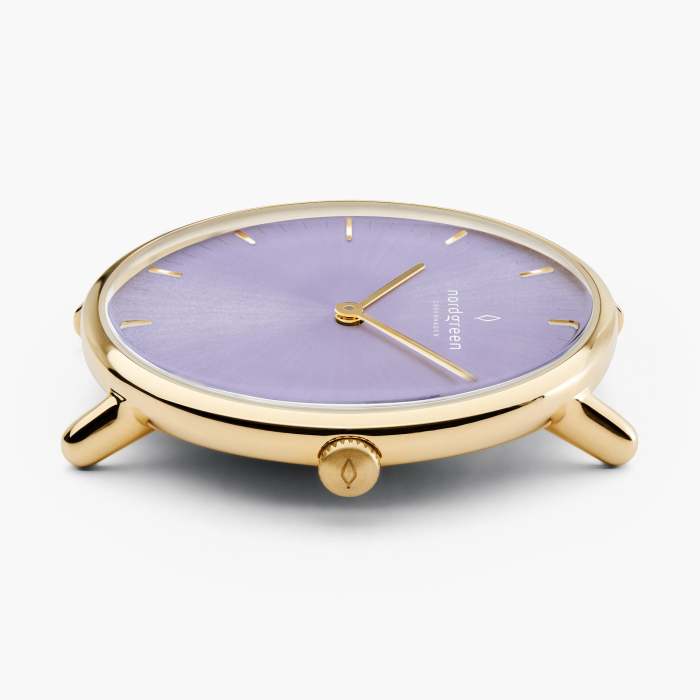 Native | Digital Lavender Dial - Grey Leather