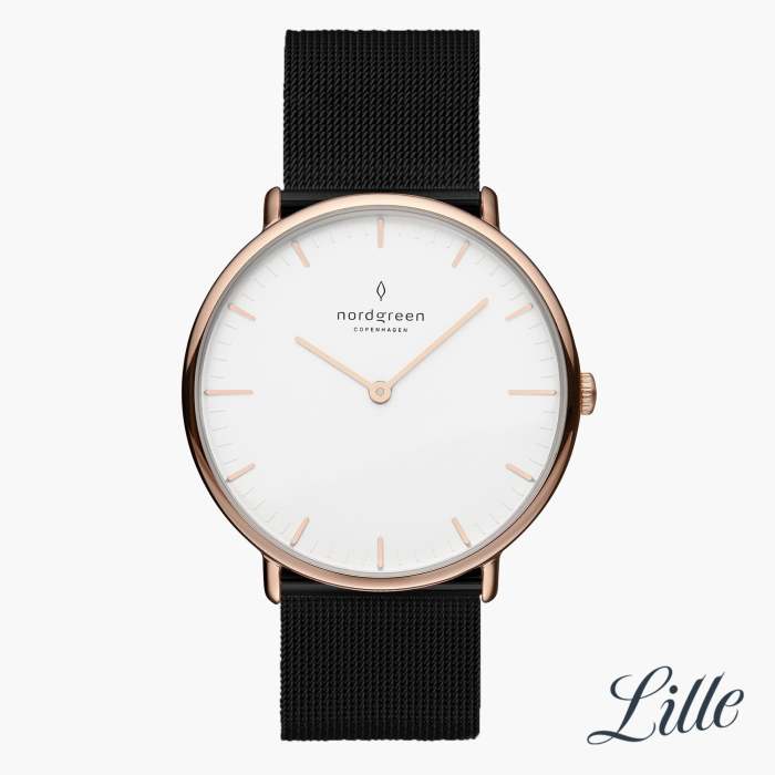 Native | White Dial - Black Mesh