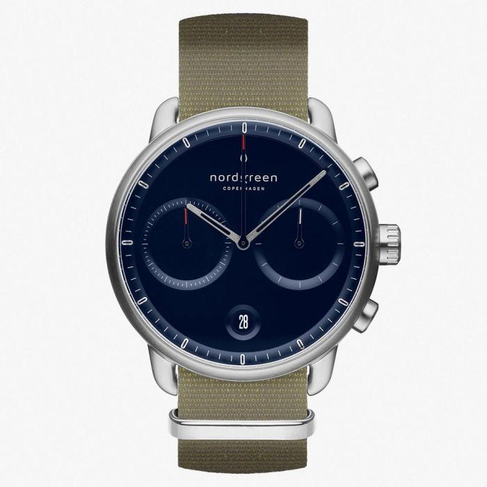 Pioneer | Navy Dial - Olive Green NATO